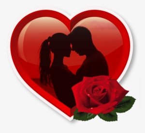 Couples On Heart - Valentines Day Couples Animation #3757666