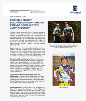 3012 Views January 09, 2018 Latest News, Press Release - Husqvarna #3757978