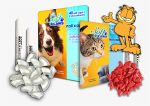 Dog Cat Bundle Garfield - Soft Claws Nail Caps: Blue: Small #3758379