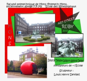 Ms, Ecole Des Mines, Statue, Fondateurs, Art Street, - Flyer #3758778