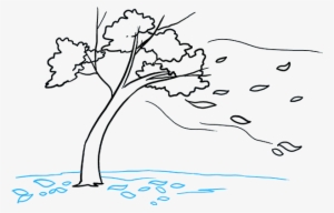 How To Draw Falling Leaves - Drawing #3759345
