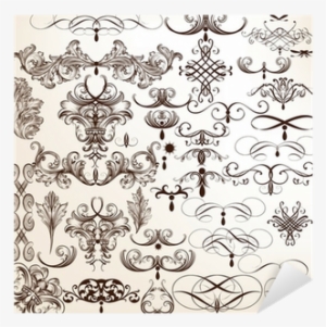Collection Of Vector Flourishes And Decorative Swirls - Vector Graphics #3759712
