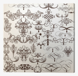 Collection Of Vector Flourishes And Decorative Swirls - Vector Graphics #3759736