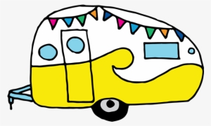 Doodle Airstream Trailer - Clip Art #3760482