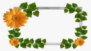 Moldura Primavera 9 Png - Flower And Leaf Png #3761224