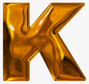 K Letter In Gold #3761734