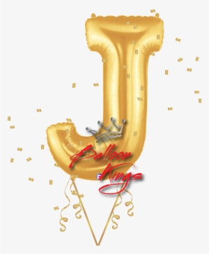 Gold Letter J - Balloon Letters #3762104