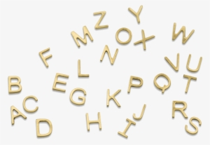 4 Letter Bracelet 14crt Gold - Calligraphy #3762449