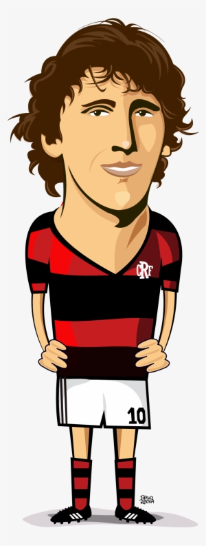 Homenagem A Zico, Eterno Camisa 10 Do Flamengo - Cartoon #3762689
