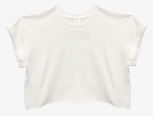 Cuff-sleeved Crop Tee - Sweater #3763595