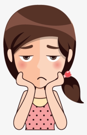 Feelings Clipart Anxious Child - Bore Cartoon - Free Transparent PNG