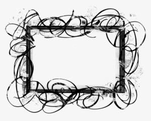 Swirl Frame Png - Line Art #3765348