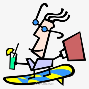 Modern Art Guy Royalty Free Vector Clip Art Illustration #3767190