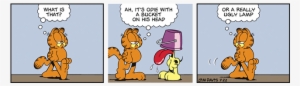 Odie With A Bucket On His Head - Cartoon #3768155