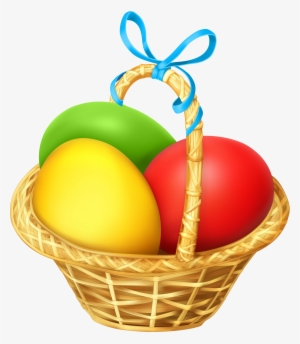 Easter Basket Transparent Png Clip Art - Transparent Easter Basket Images Png #3769155