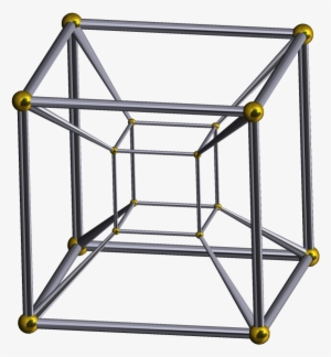 Schlegel Wireframe 8-cell - 4th Dimension Tesseract #3769511