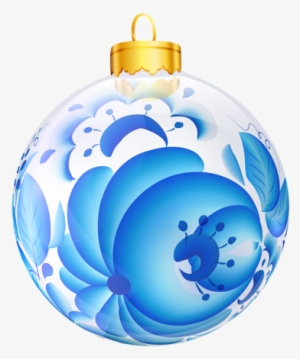 Gzhel Balls Set14 - Christmas Day #3769631