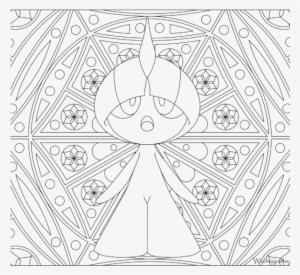 Adult Pokemon Coloring Page Ralts 280 - Adult Pokemon Color Page #3769735