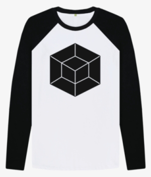 Mens Black Tesseract Baseball Tee - Sleeve #3770292