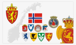 Norway Clipart Norwegian Flag - Oslo Coat Of Arms Large Wall Clock #3770721