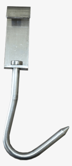 Large Stainless Steel Butchers Hook On Slider - Steel #3770886
