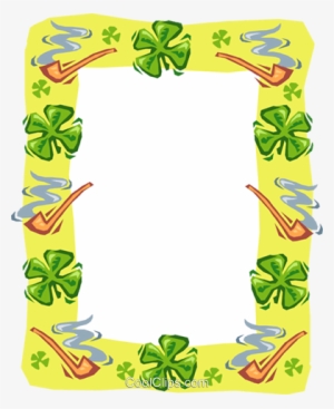 Patricks Day Vector Clipart Of A Border #3771714