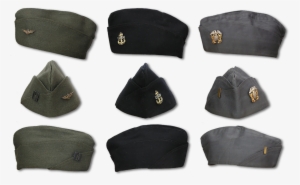 Side And Front Views Of Aviation Pilot's, Chief Petty - Us Navy Side Cap #3772767