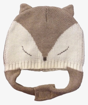 Fox Intarsia Pilot Hat - Angel Dear: Fox Intarsia Pilot Hat - Oatmeal #3772991