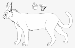 Bases And Lineart - Caracal Lineart #3773523