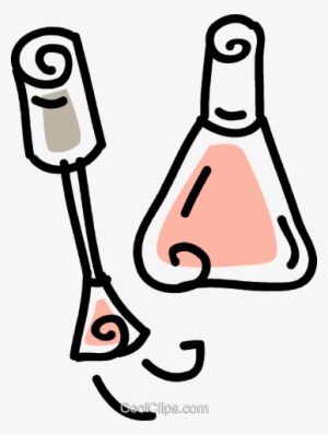 Esmalte De Uñas Libres De Derechos Ilustraciones De - Clipart Esmalte #3773618