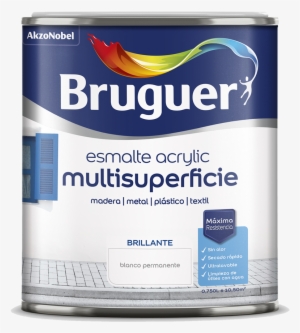 Esmalte Acrylic Multisuperficie Brillante - Bruguer Spongecake Beige Gloss Tile Paint 750ml #3773661