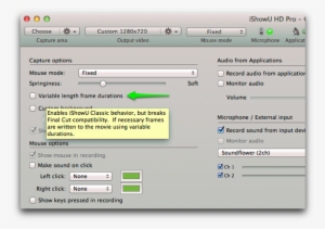 Variable Frame Durations - Variable Frame Rate #3773938