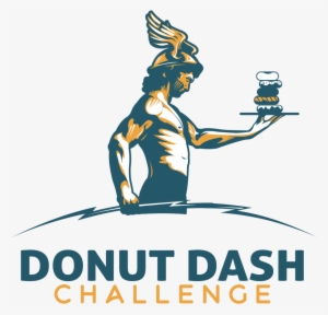 Donut Dash Challenge 5k Colorado Runner Vector Royalty - Illustration #3774007