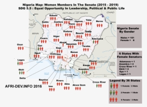 Nigeria Map Women In Senate - Nigeria Info Map #3774306