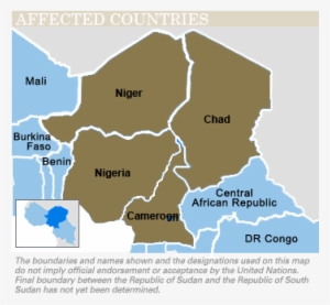 Countries Involved - Nigeria - Map #3774555