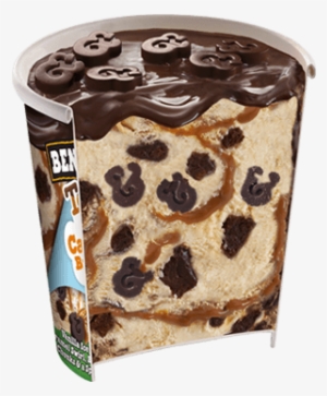 Topped Salted Caramel Brownie Open Detail - Ben And Jerry's Topped Salted Caramel Brownie #3774805