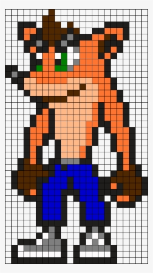 Crash Bandicoot Perler Bead Pattern #3777577
