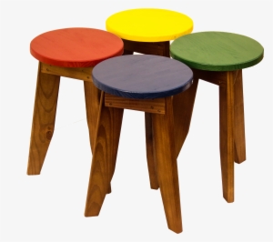 Banquetas De Madeira Ms Colors - Bar Stool #3777641