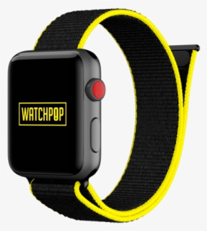 Watchpop Loop For Apple Watch In Bumblebee Black/yellow - Apple Watch 42mm Armband Rot #3777832 Watchpop Loop For Apple Watch In Bumblebee Black/yellow - Apple Watch 42mm Armband Rot #3777832