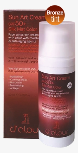 Sun Art Cream Spf 50 Silk Mat Color Bronze Tint - Bronze #3779628