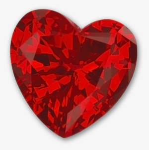8x8mm Heart Shaped Gem Quality Chatham Lab Grown Ruby - Gemstone #3779999