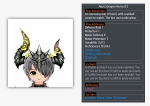 Abyss Dragon Horns - Commander Horns Maplestory 2 #3781033