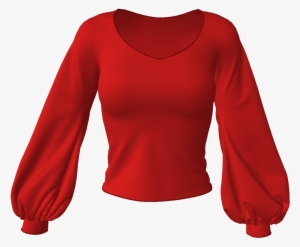 Bishop Sleeves Marvelous Designer Shirt Garment File - Bishop Sleeve Shirt #3783170