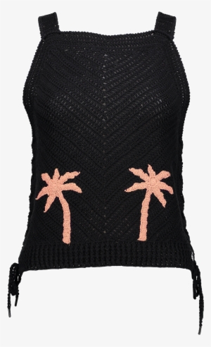 Knit Crochet Tank Palm Tree - Knitting #3783291