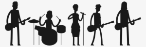 Pop Band Png Pluspng - Rock Band Silhouette Transparent #3784852