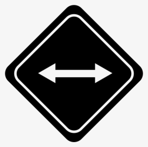 Traffic Signal With Double Arrow To Opposite Directions - Señales De Transito De Flechas #3785325