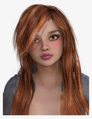 Woman, Hair, Red Hair, Head, Face, Styling, Eyes, Mouth - Girl #3786111