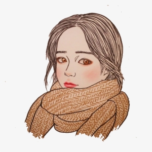 Girl Scarf Png Transparent Image - Portable Network Graphics #3786187