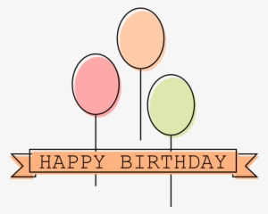 Happy Birthday Vector Flat Inkscape - Circle #3786972