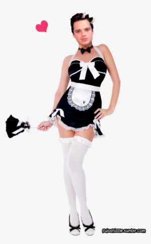 Zoom - Classic Halter Dress French Maid Costume #3787089